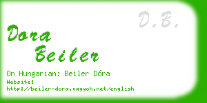 dora beiler business card